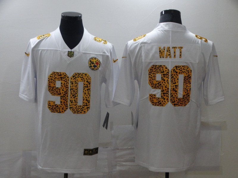 Men's Pittsburgh Steelers T.J. Watt #90 White Jersey